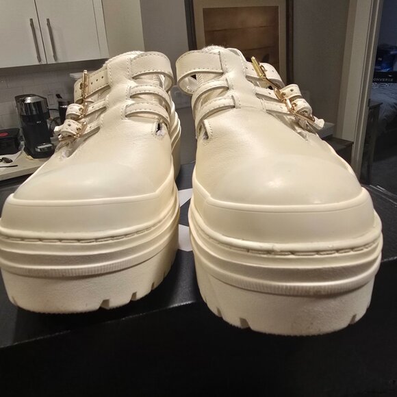 CONVERSE Chuck Taylor All Star Lugged Heel Mary Jane Platform Leather SZ 8 NEW - Picture 5 of 13